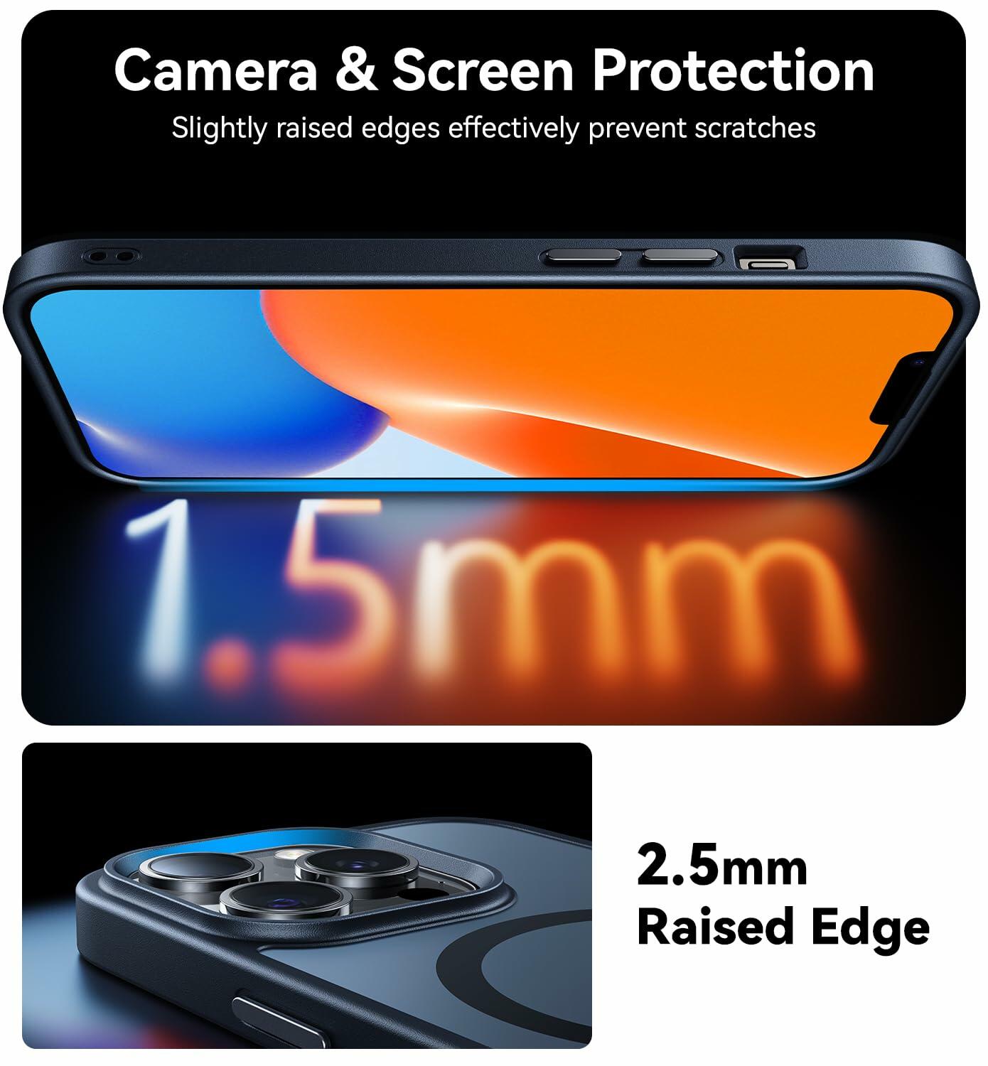 Opxyl Magnetic iPhone 13 Pro Max Case MagSafe Compatible Black 16FT Drop Prot