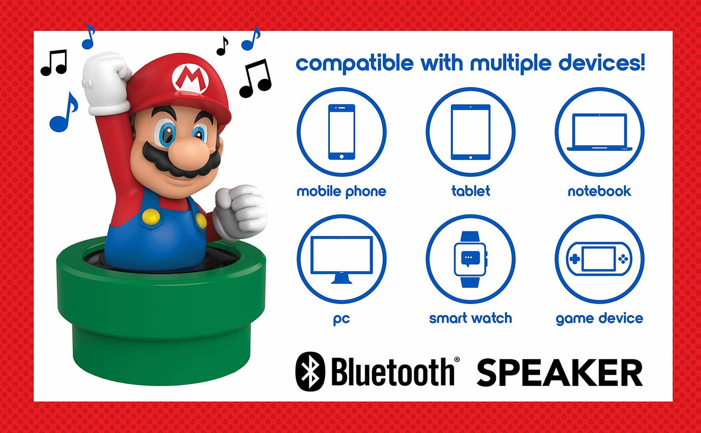 ekids Super Mario Bluetooth Wireless Speaker USB Rechargeable Battery. Suggested