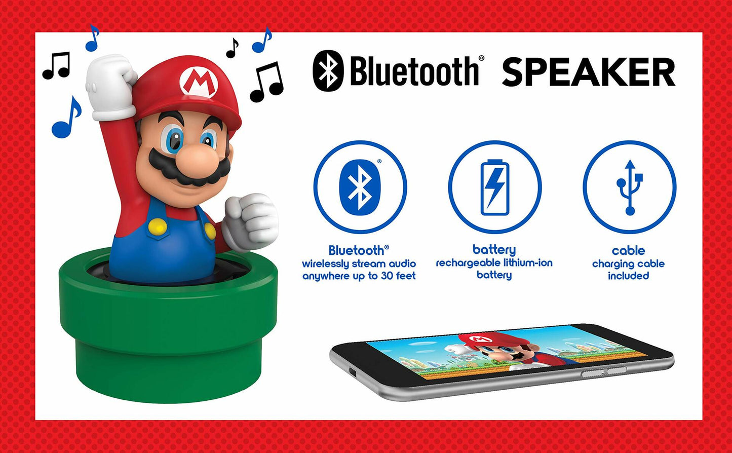 ekids Super Mario Bluetooth Wireless Speaker USB Rechargeable Battery. Suggested