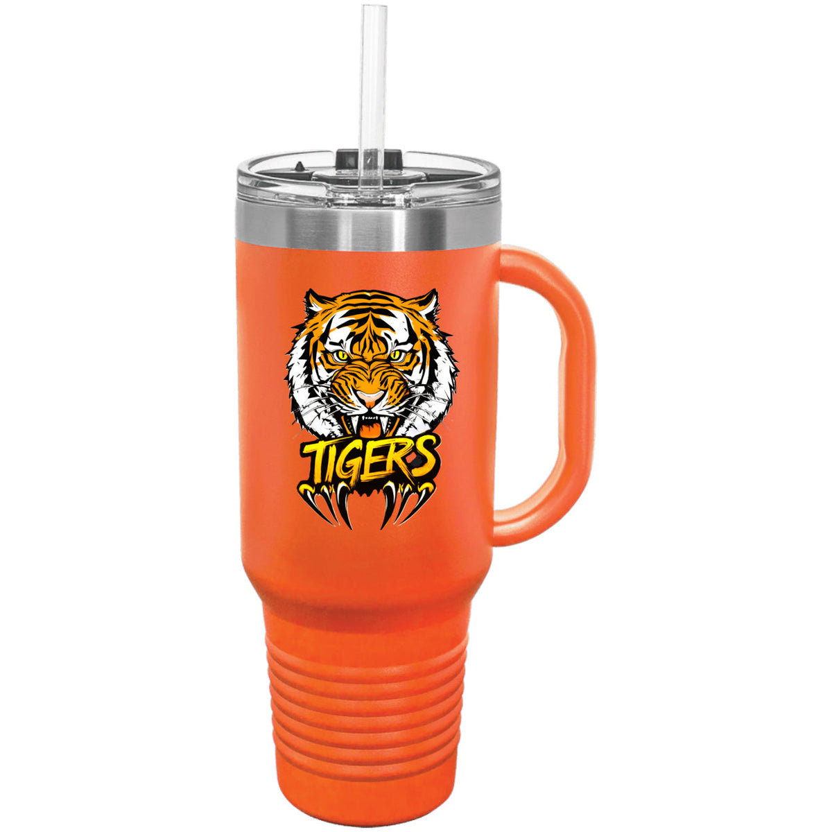 Tiger with Claws Polar Camel 40 oz. Travel Mug with Handle & Straw
