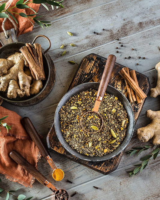 Té Chai de Cúrcuma y Jengibre, Antiinflamatorio - Ayurvédico - Orgánico