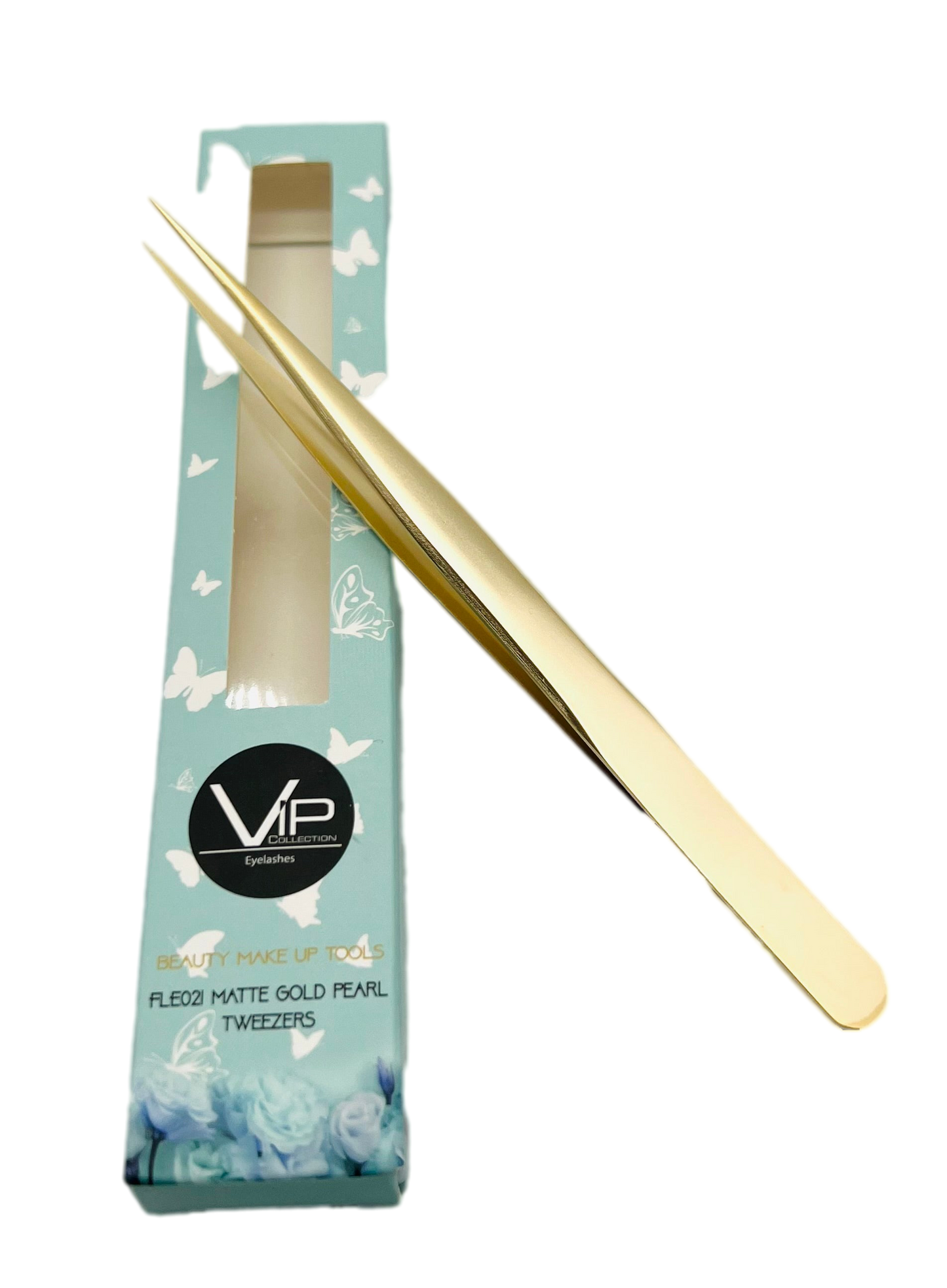 VIP Extensions Eyelash Tweezers FLE016, Sanding