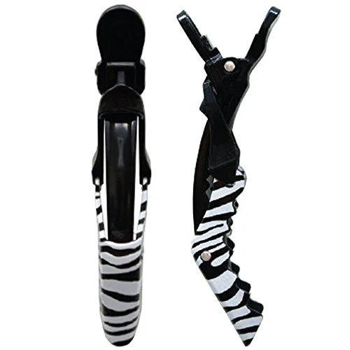 Soft 'N Style Zebra Super Grip Clips, 4 Pack