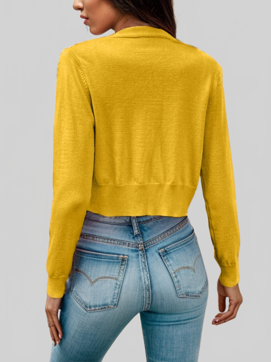 Women Button Up Long Sleeve Cardigan Sweater