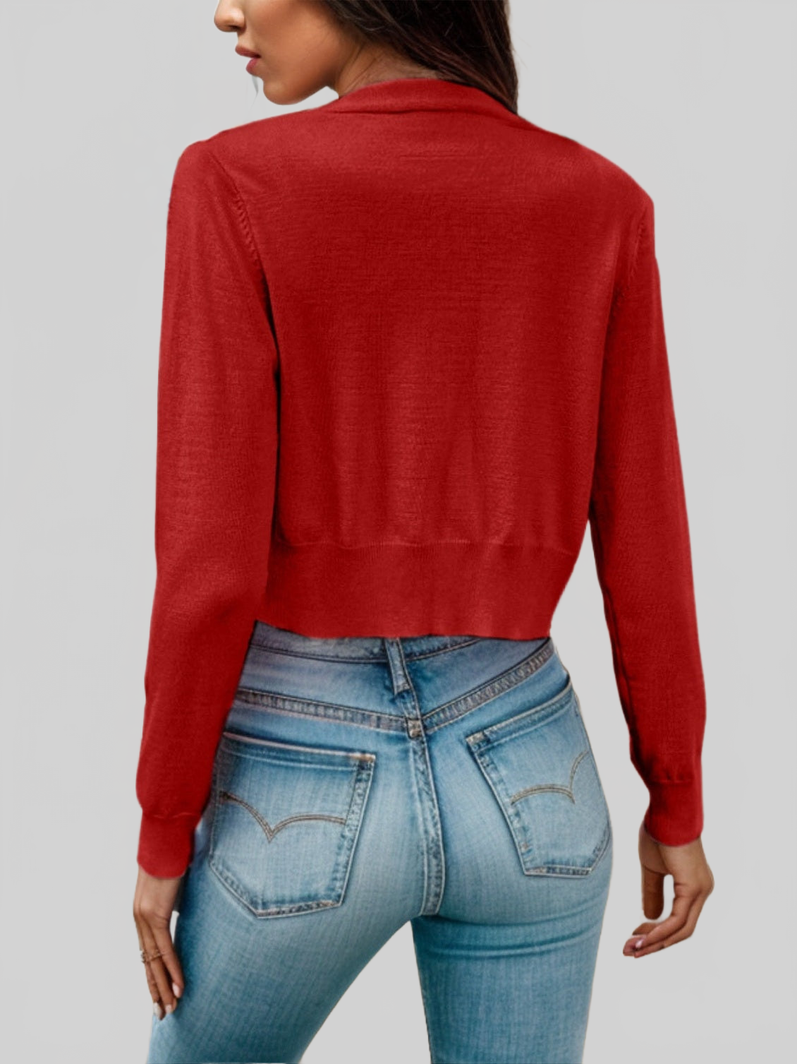 Women Button Up Long Sleeve Cardigan Sweater
