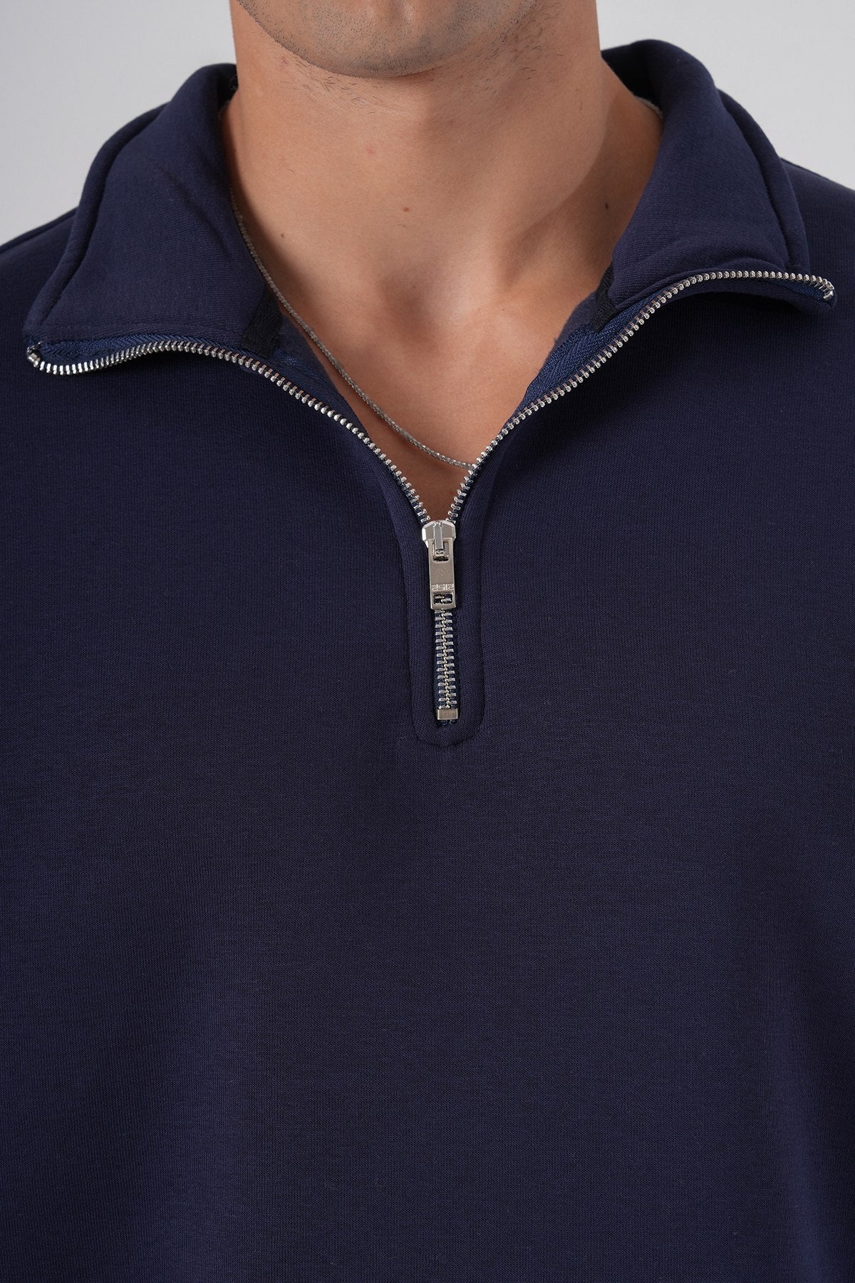 Unisex Oversize Half-Zip Sweatshirt & Baggy Sweatpants Set