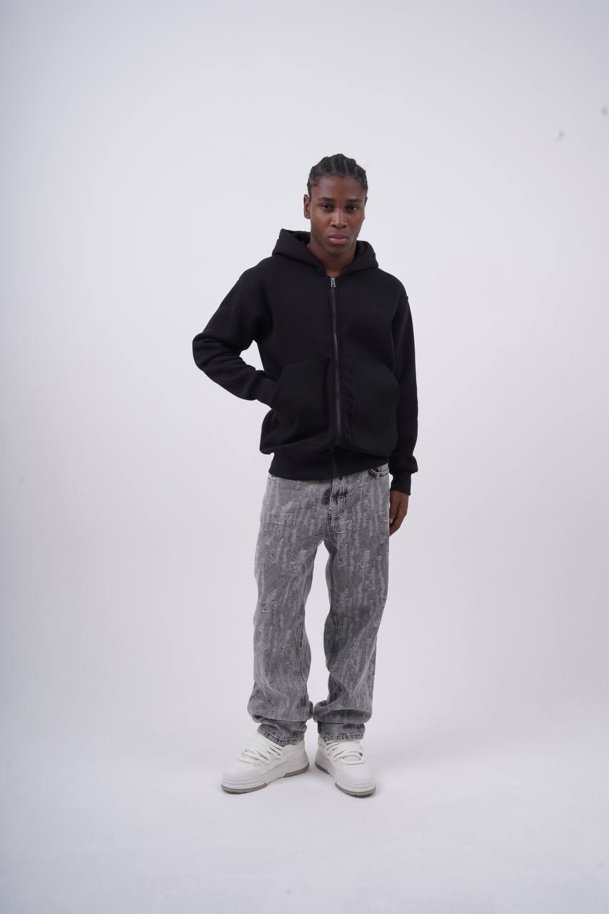Sudadera extragrande unisex con cuello redondo - Jersey grueso