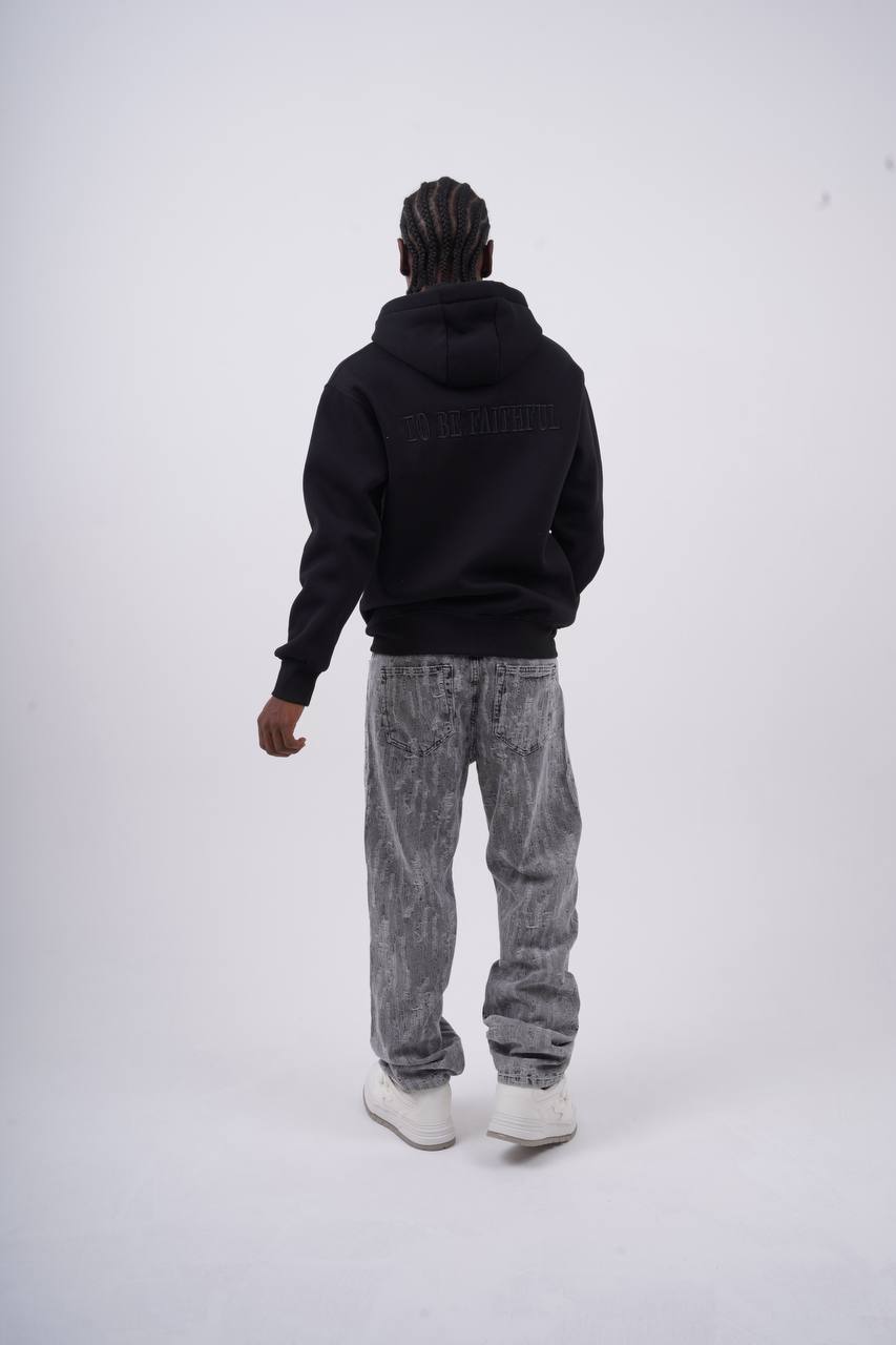 Sudadera extragrande unisex con cuello redondo - Jersey grueso