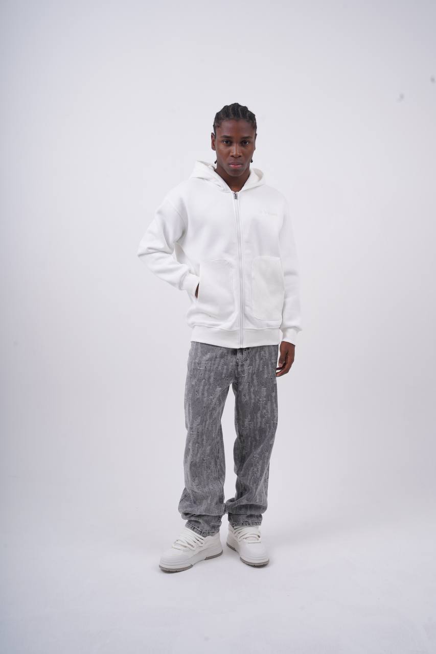 Sudadera extragrande unisex con cuello redondo - Jersey grueso