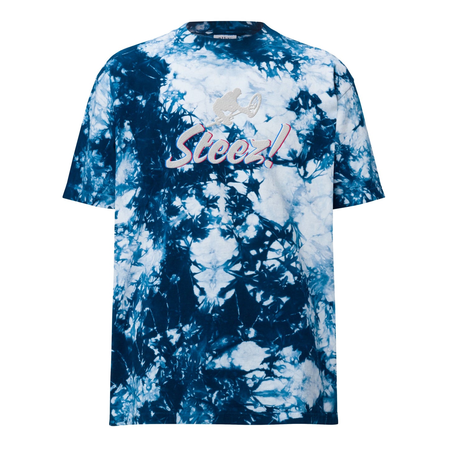 Steez ! - Oversized embroidered tie-dye t-shirt