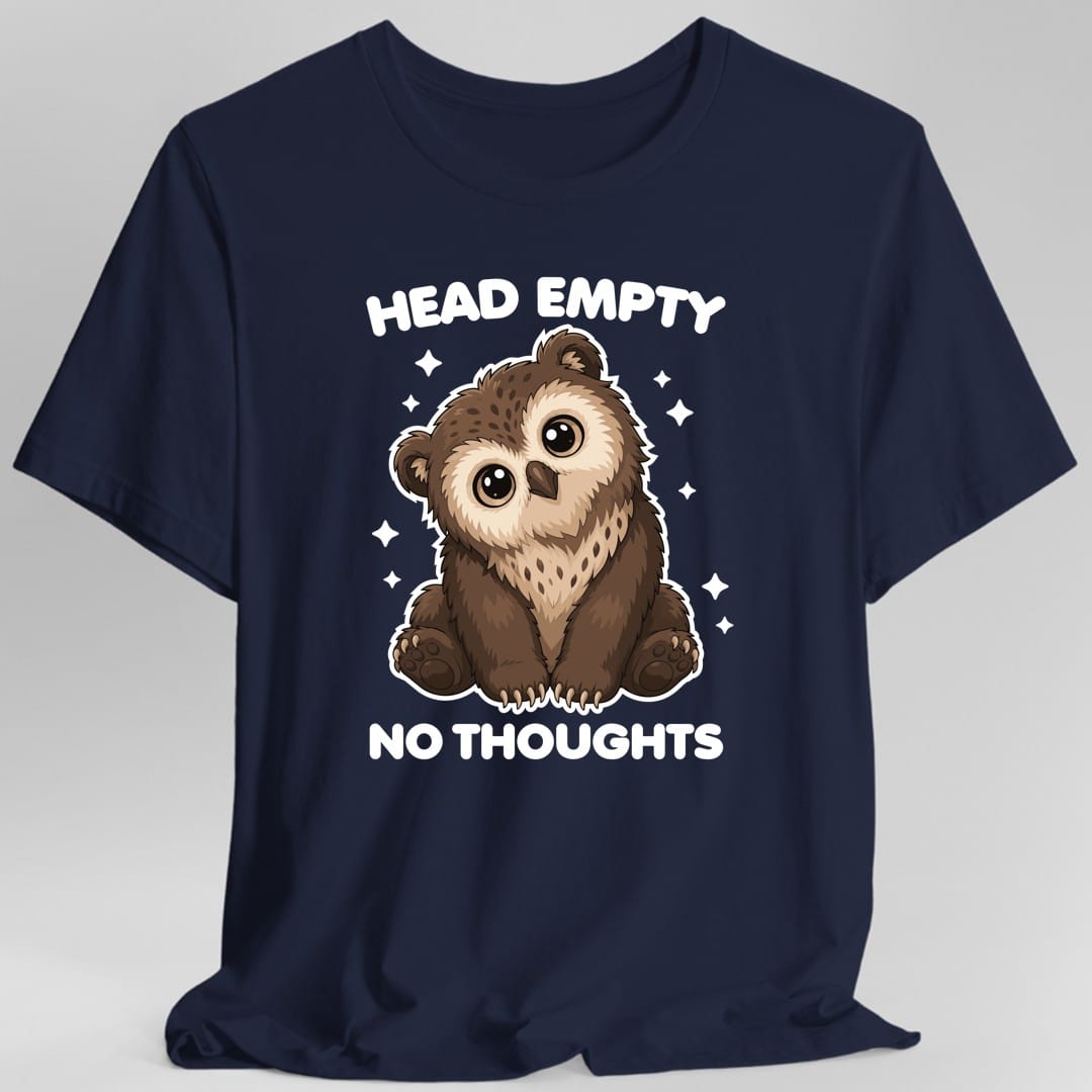 Owlbear Head Empty No Thoughts T-Shirt