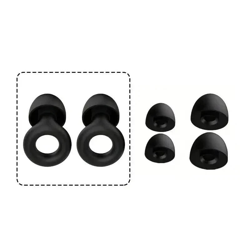 Pair of Super Soft, Reusable Silicone Ear Plugs