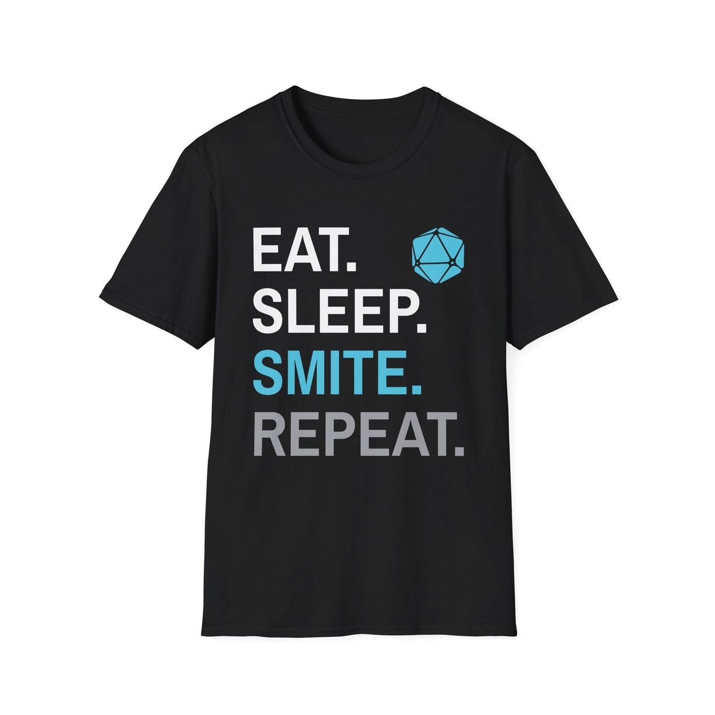 Camiseta de Paladín Castigo Divino – "Comer, Dormir, Castigar, Repetir"