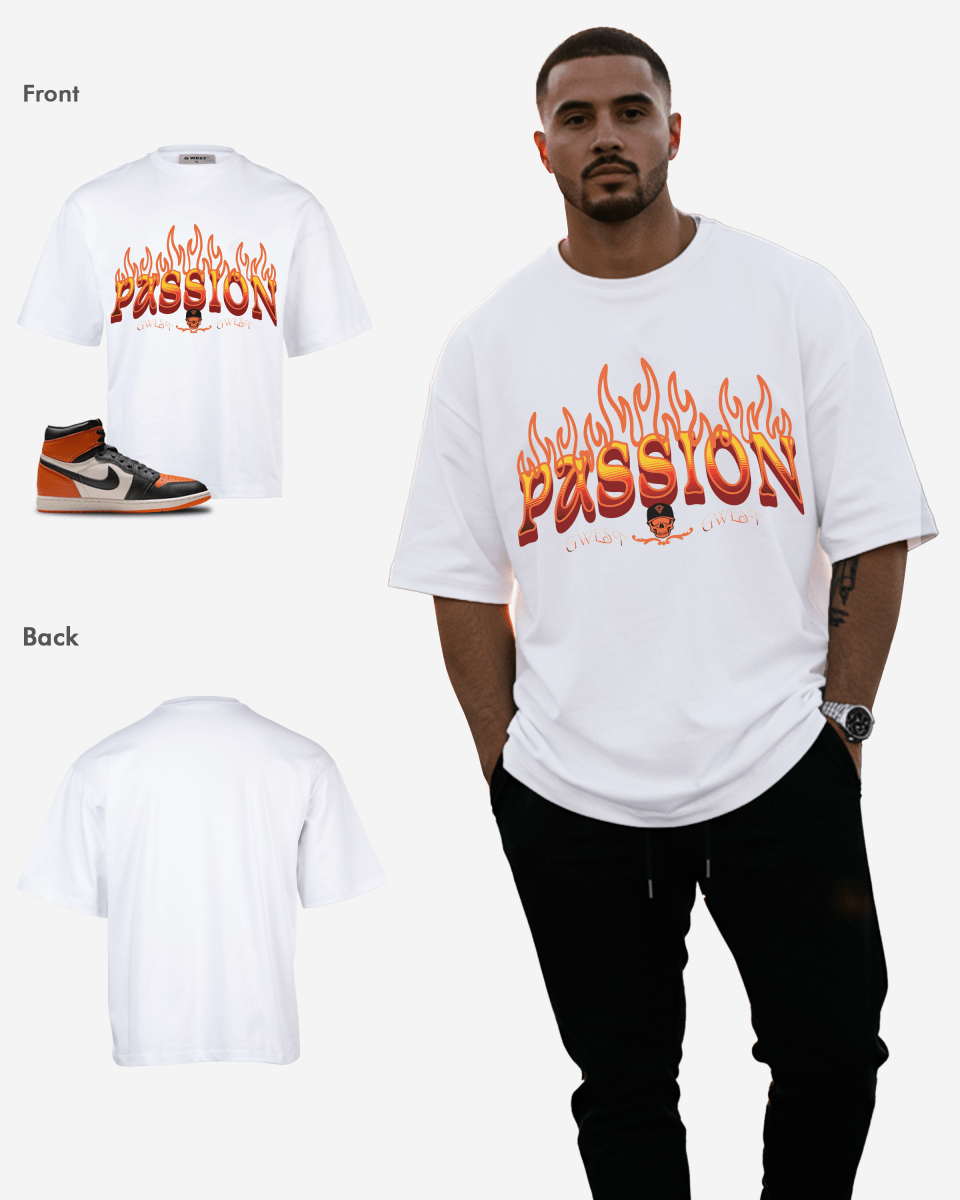 Camiseta extragrande G West Passion Power para hombre