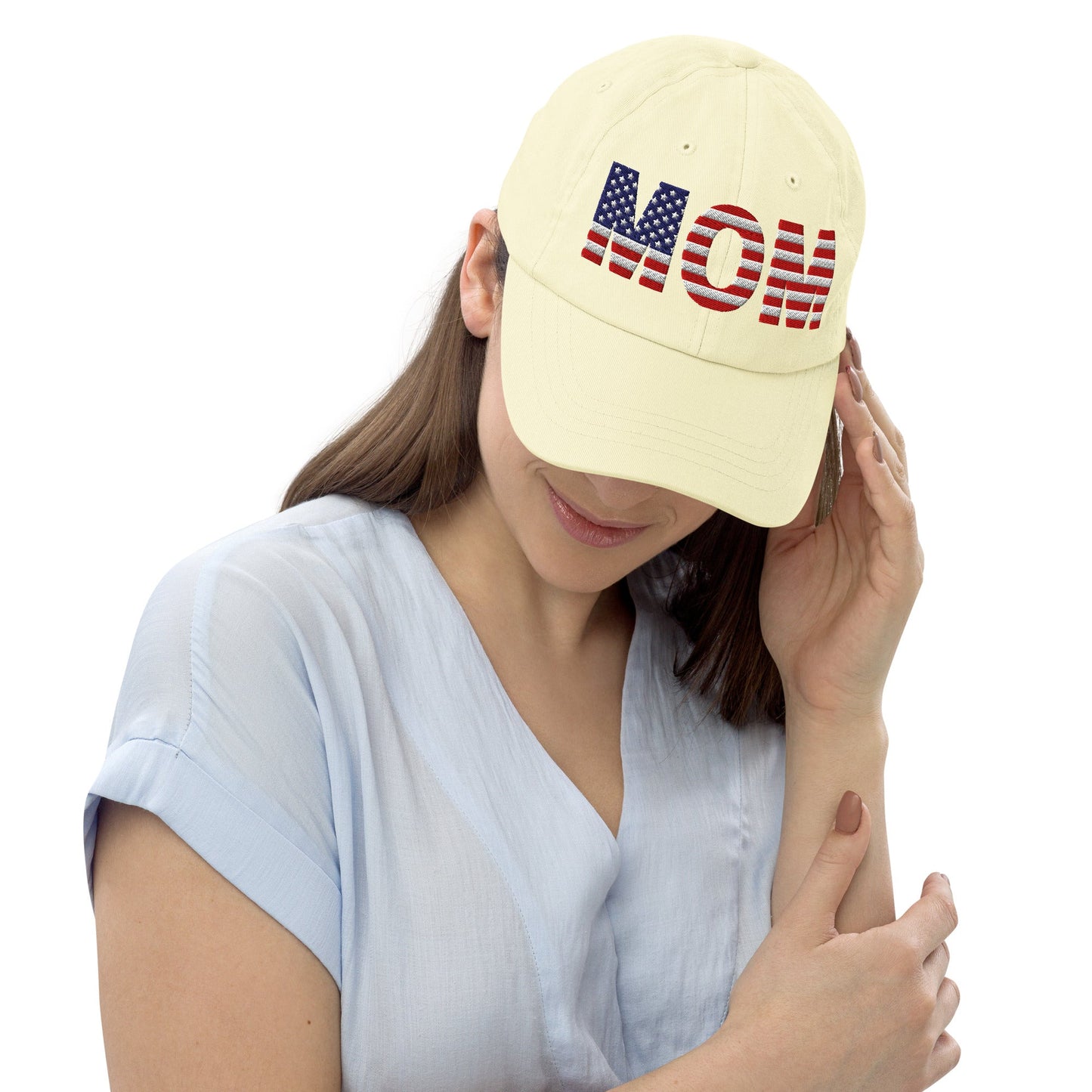 Mamá EE. UU. - Gorra de béisbol de color pastel