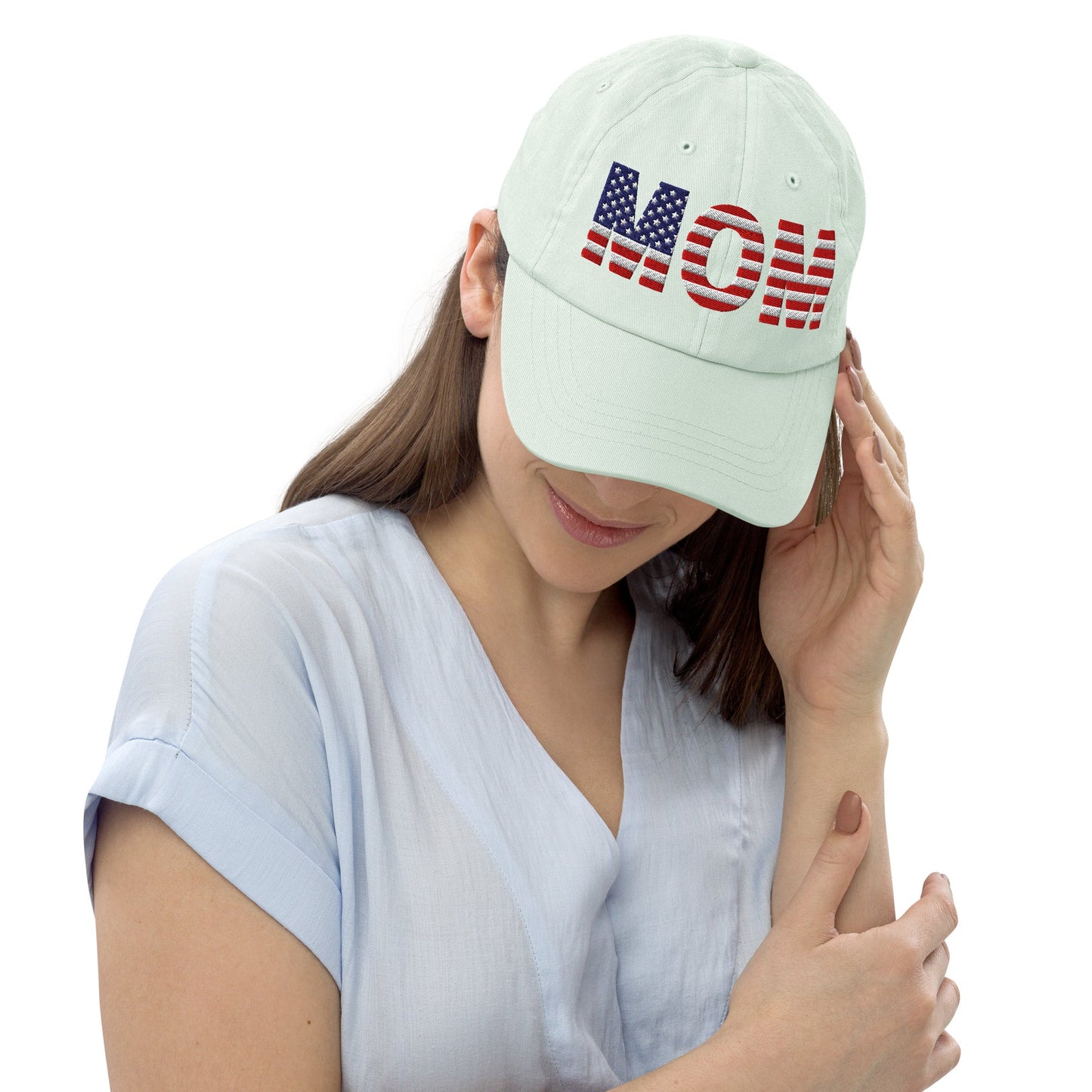 Mamá EE. UU. - Gorra de béisbol de color pastel