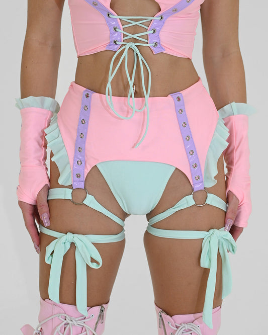 Bragas de bikini con liguero Cotton Candy