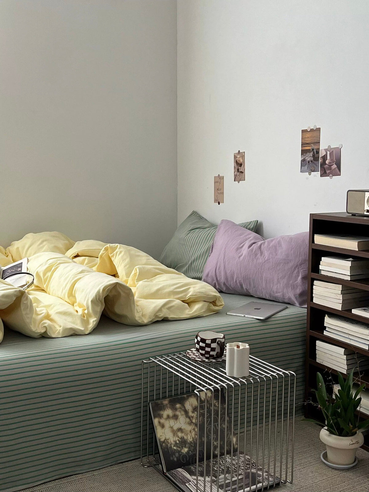 Yellow Sage Duvet Cover Set