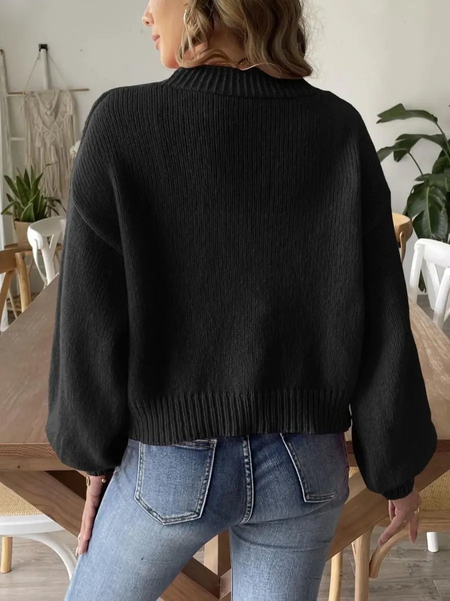 Trendsi Pearl Embellished Cardigan — Soft Knit Open Front