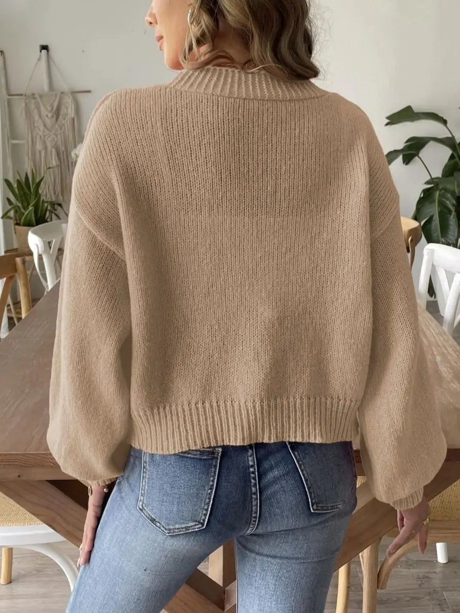 Trendsi Pearl Embellished Cardigan — Soft Knit Open Front