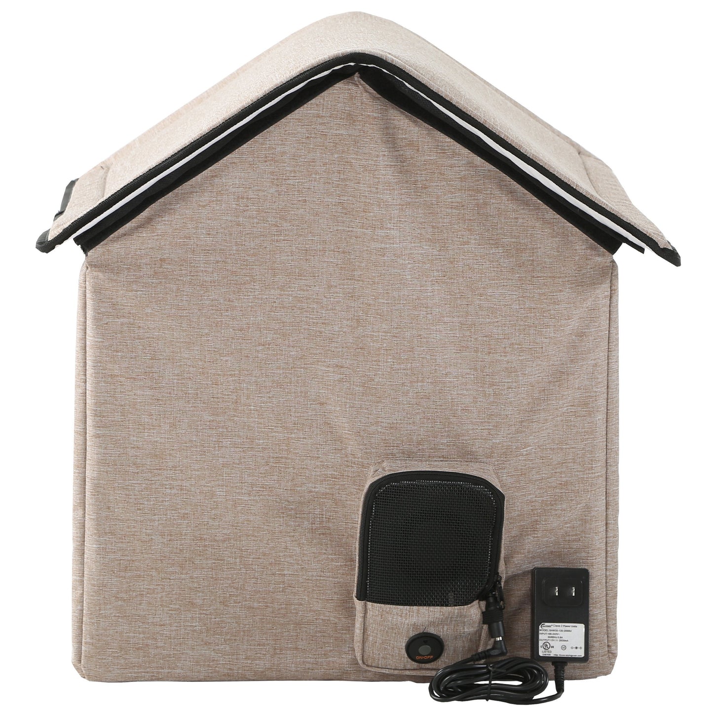 Casa inteligente plegable para mascotas Pet Life 'Hush Puppy' con calefacción y refrigeración electrónica