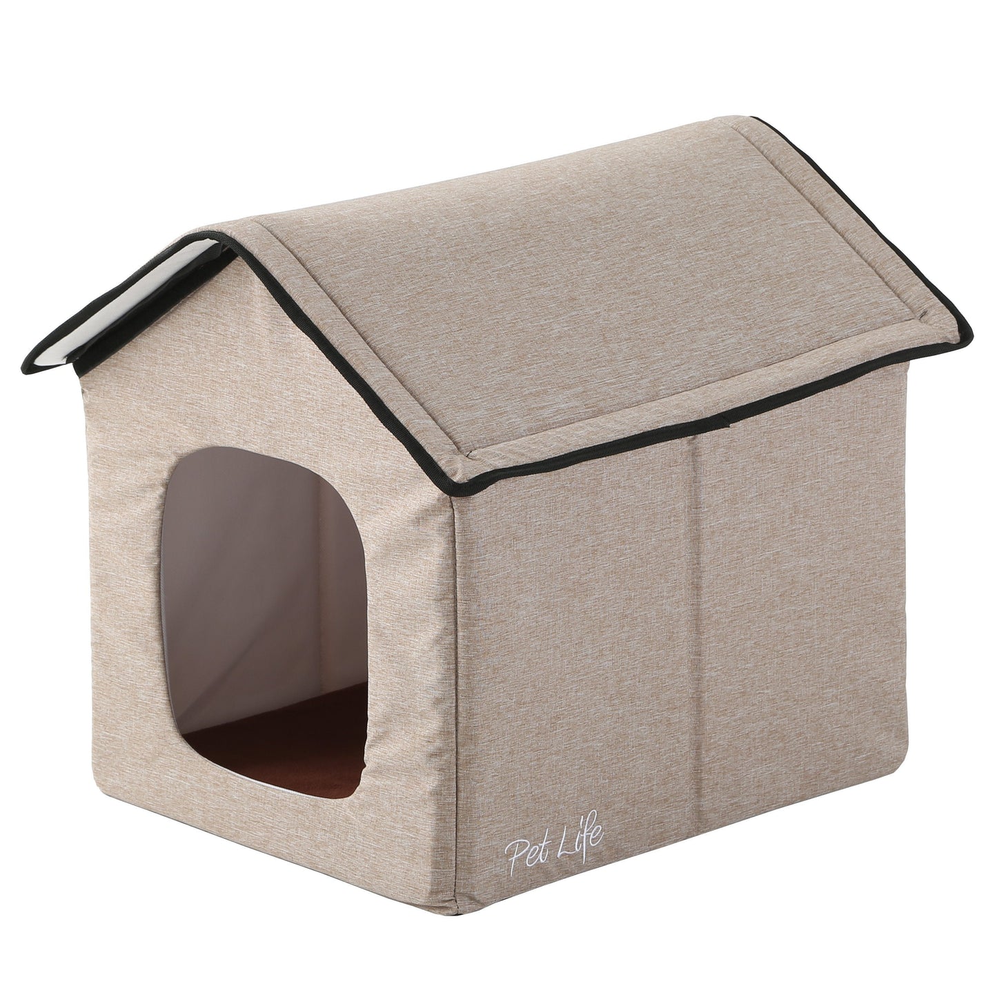 Casa inteligente plegable para mascotas Pet Life 'Hush Puppy' con calefacción y refrigeración electrónica