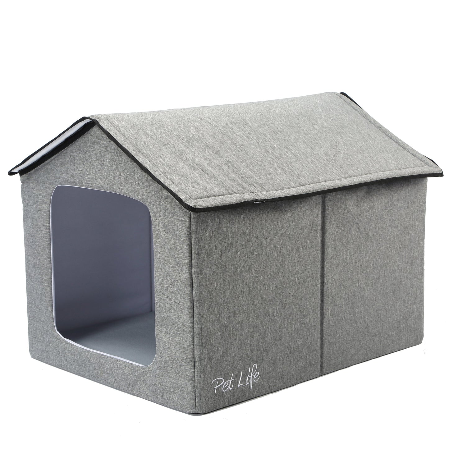 Casa inteligente plegable para mascotas Pet Life 'Hush Puppy' con calefacción y refrigeración electrónica