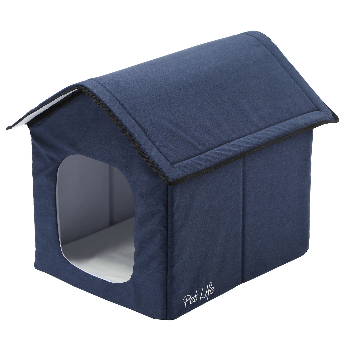 Casa inteligente plegable para mascotas Pet Life 'Hush Puppy' con calefacción y refrigeración electrónica