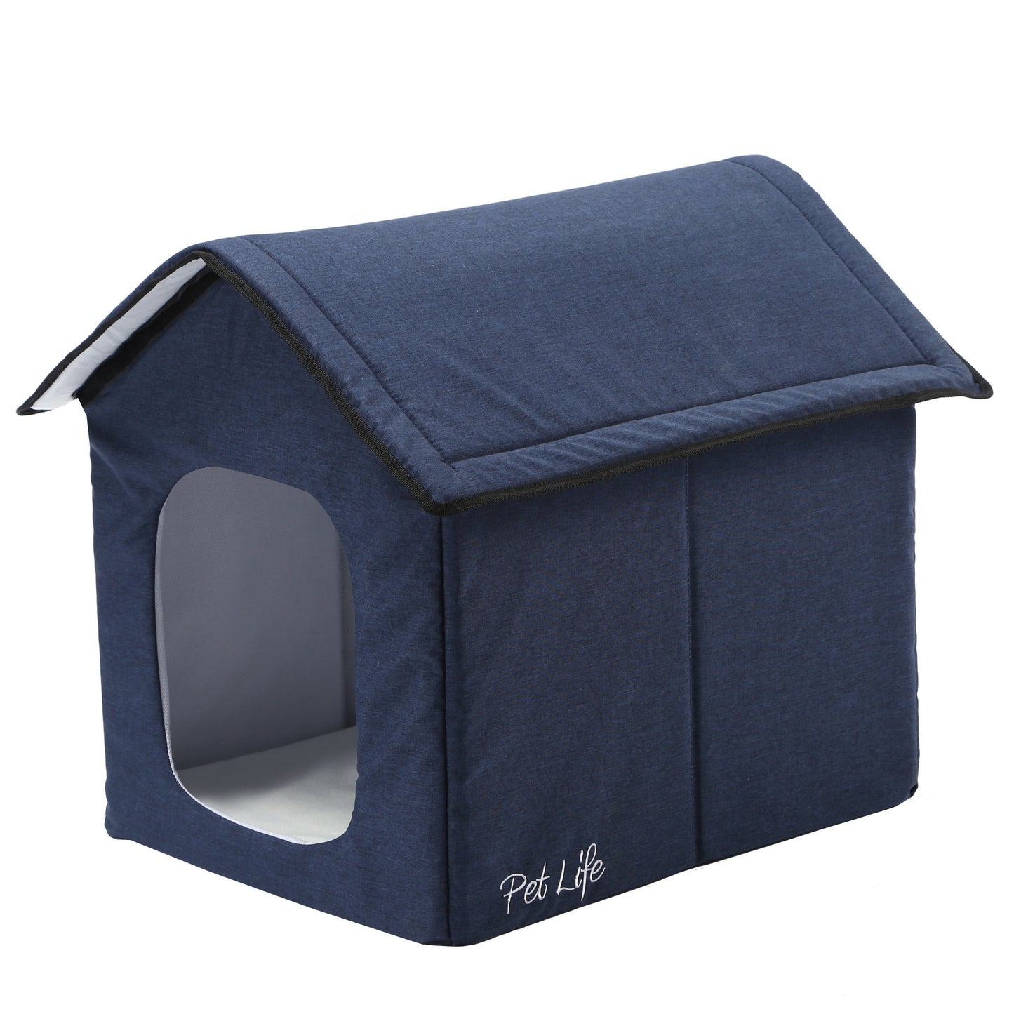 Casa inteligente plegable para mascotas Pet Life 'Hush Puppy' con calefacción y refrigeración electrónica