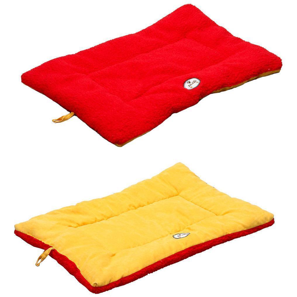 Pet Life ® 'Eco-Paw' Reversible Eco-Friendly Recyclabled Polyfill Fashion Designer Pet Dog Bed Mat Lounge