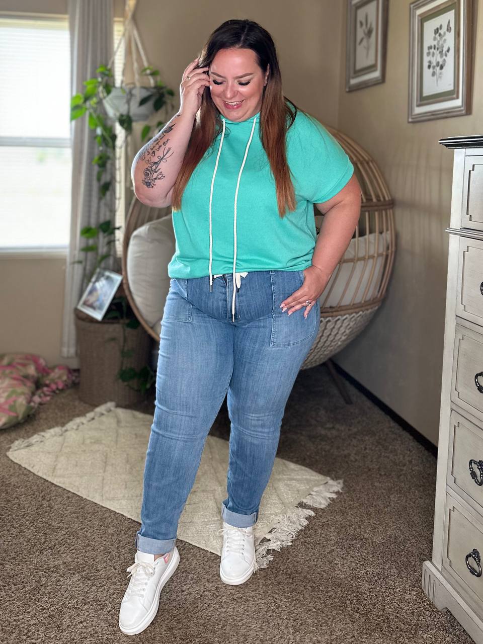 Joggers Payton vaqueros de mezclilla en lavado medio