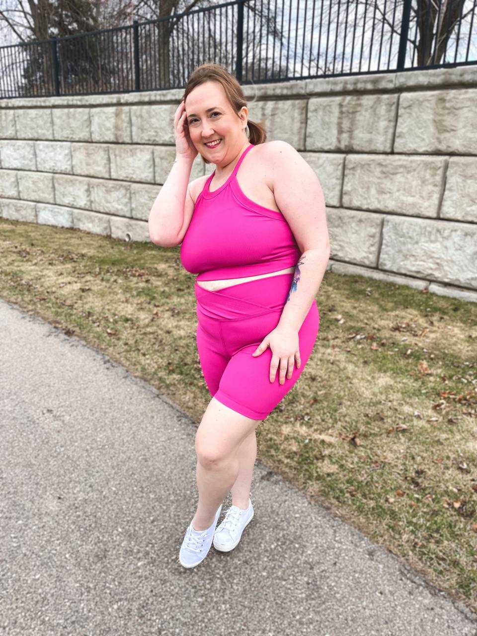 Top corto Sweet Thang en rosa