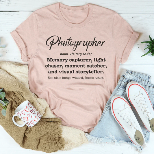 Photographer Memory Capturer Tee