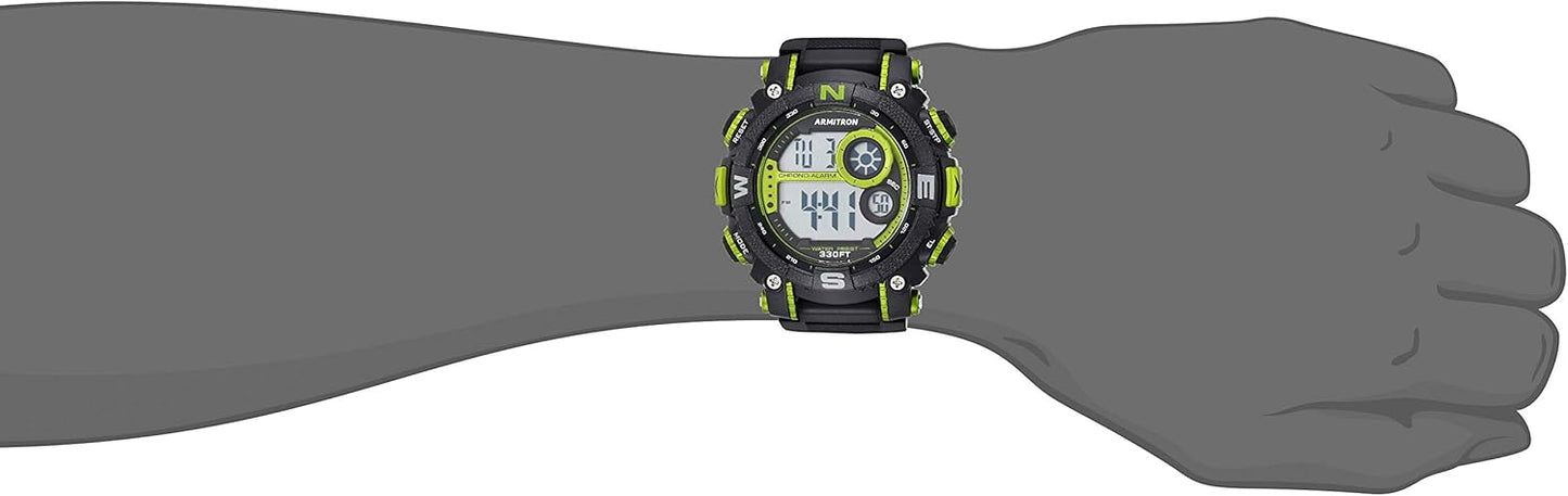 Armitron Sport Men's Digital Chronograph Resin Strap Watch, 40/8284