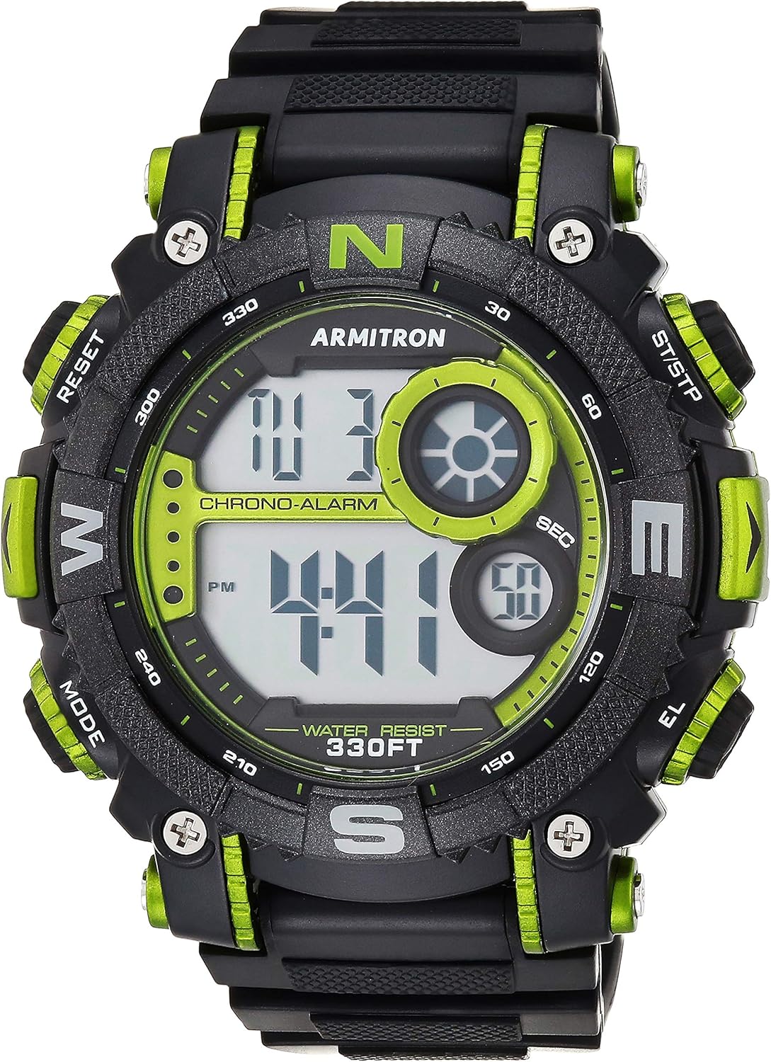 Armitron Sport Men's Digital Chronograph Resin Strap Watch, 40/8284