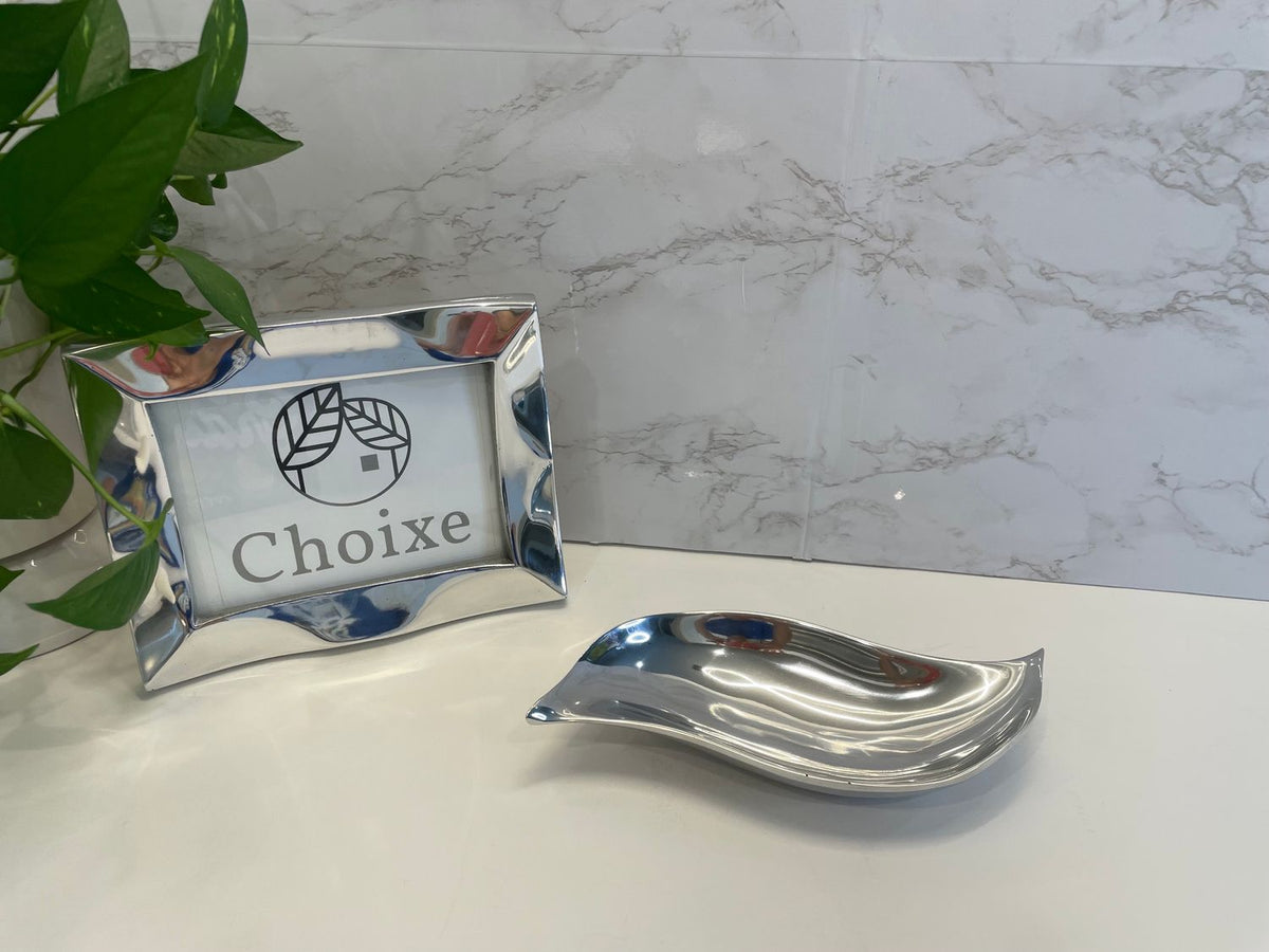 Wavy Recycled Aluminum Snack And Nut Bowl Minimal Design