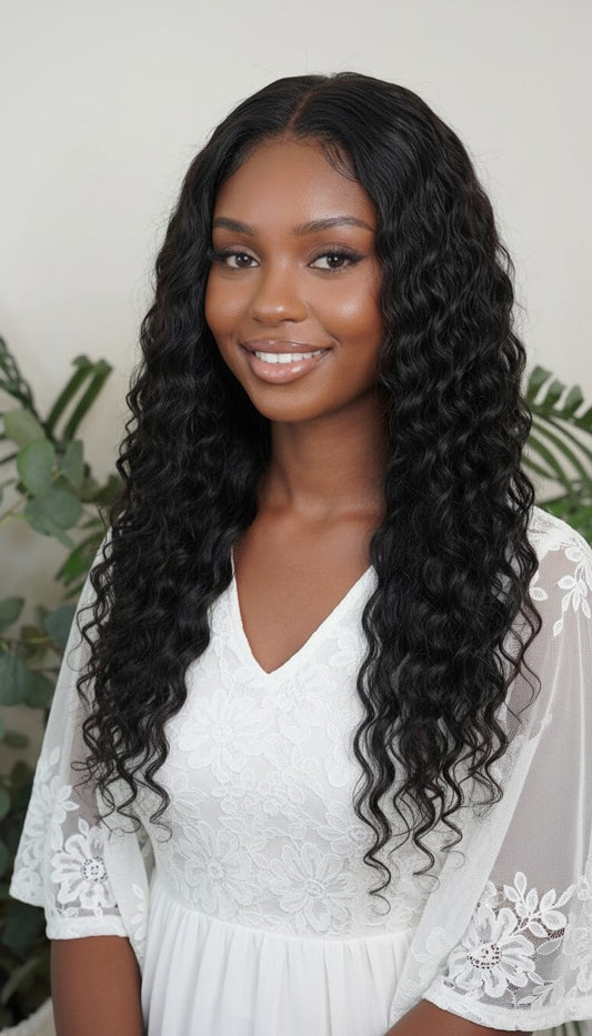 Extensiones de cabello ondulado profundo
