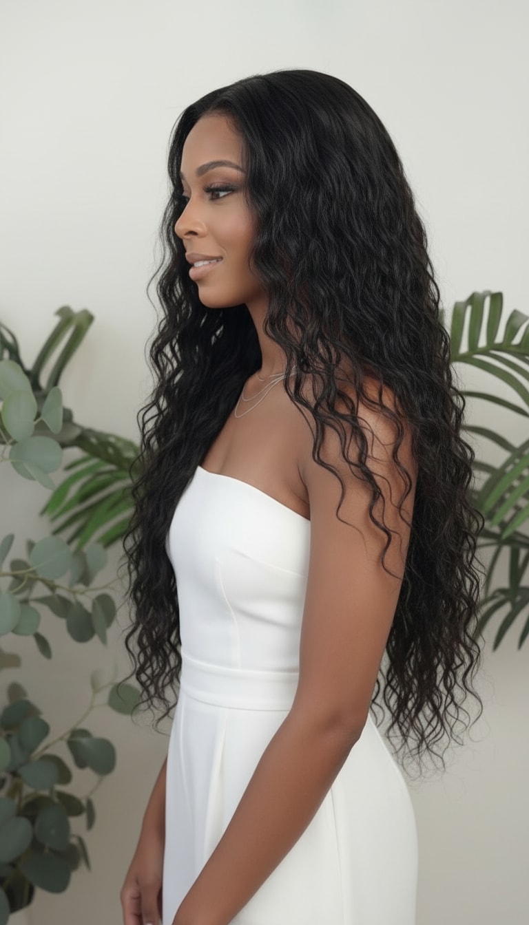 Paquete de ondas naturales con trama