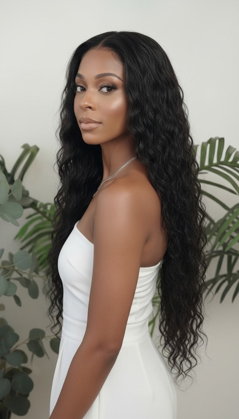 Paquete de ondas naturales con trama