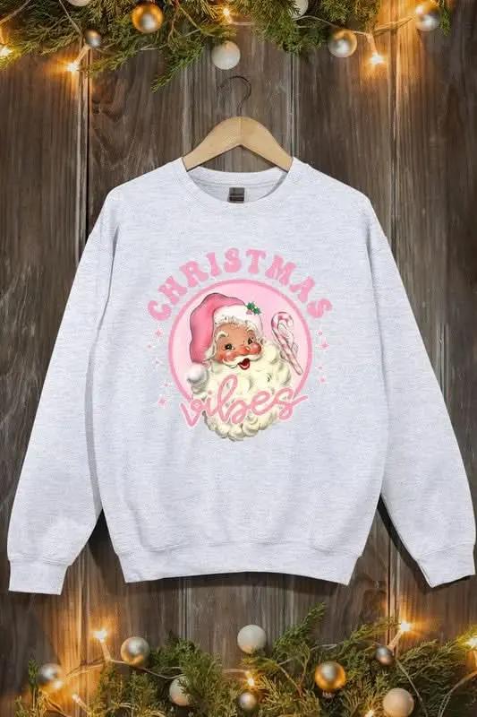 Sudadera polar navideña de mujer con diseño de oso rosa - Cómoda y bonita