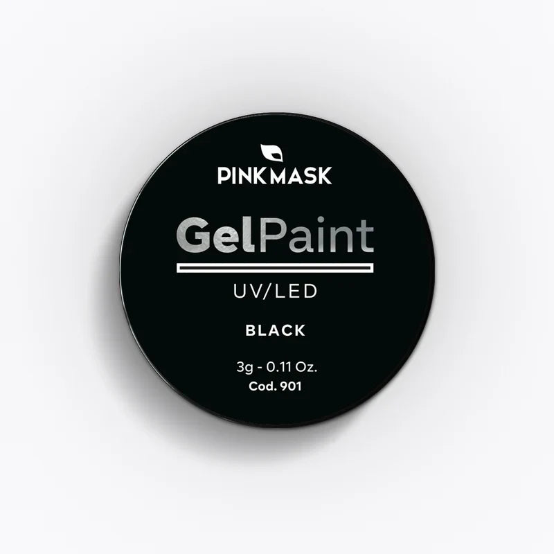 Pink Mask - Gel Paint Black