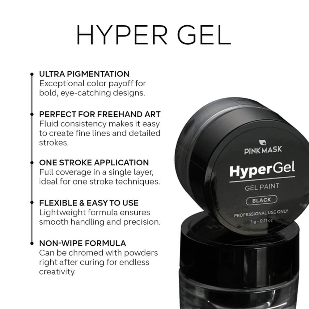 Pink Mask - Hyper Gel Paint Black, 3g