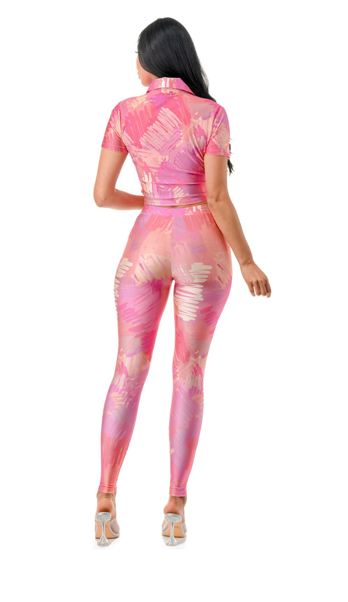 Conjunto de leggings estampados de dos piezas