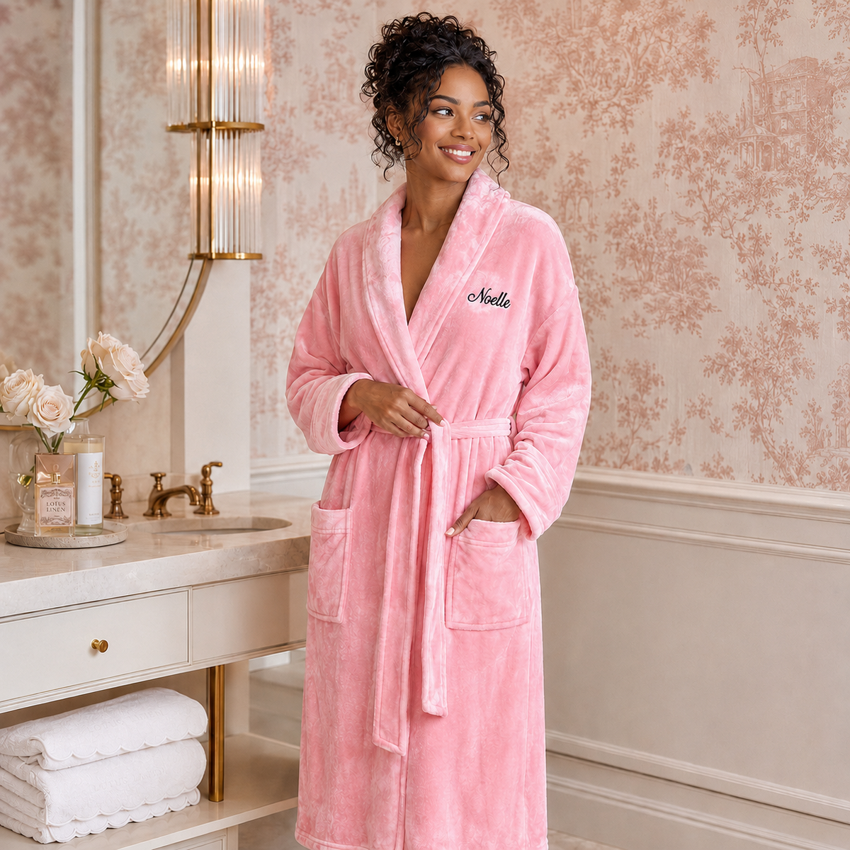 Bata con Capucha Afelpada para Mujer - Confort de Spa en Casa