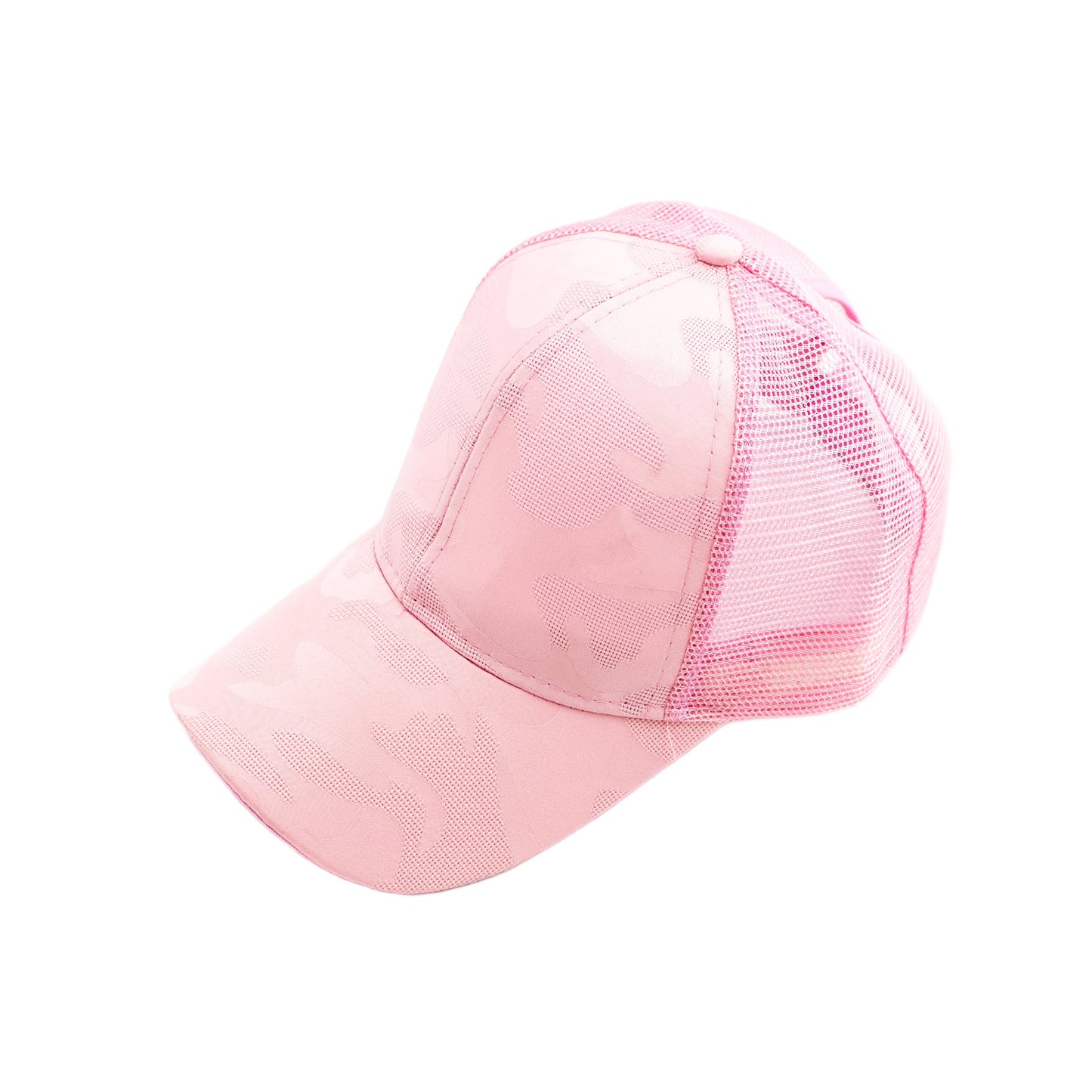 Gorra de camuflaje para moño desordenado