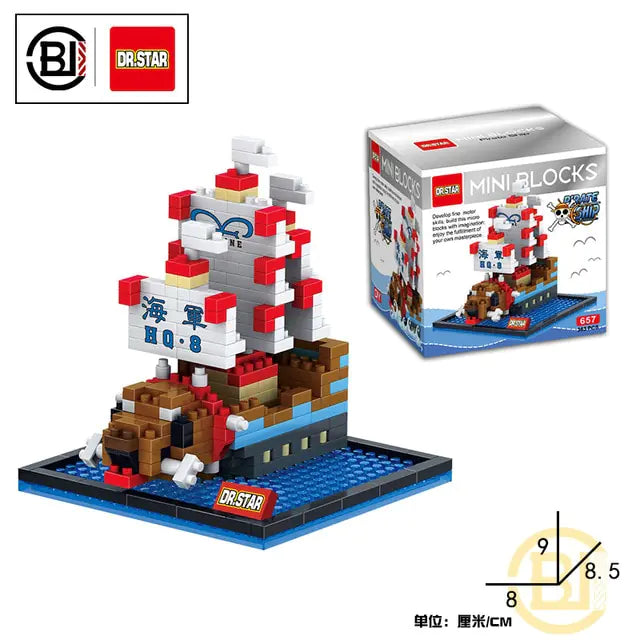 Pirate Ship Series Building Game Toys - # BOT&G522510002