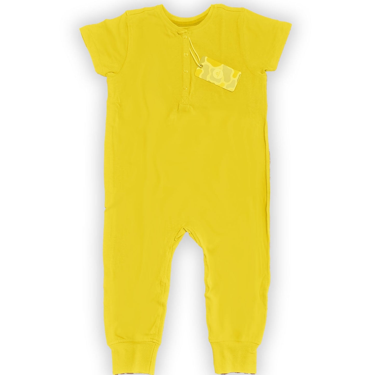 Ultimate Comfort Playsuit w Chewy Sensory Bracelet-YELLOW