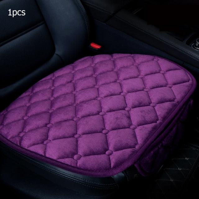 Plush Car Seat Covers Front Rear Full Set Choose Car Seat Cushion Car Memory Foam Heightening Seat Cushion Plush Seat Pad Protector Car Accessories  Lower Back Pain Relief Cushion Anti-Slip