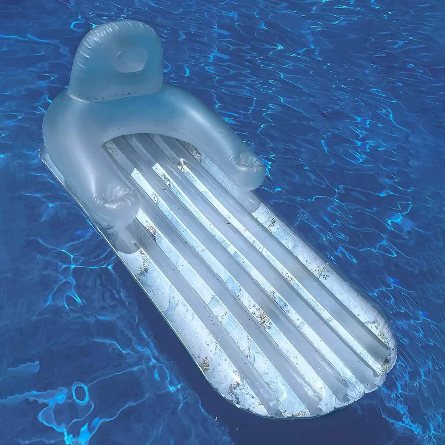 Pool Float for Adults Inflatable Lounge Chair Recliner for Swimming/Tanning