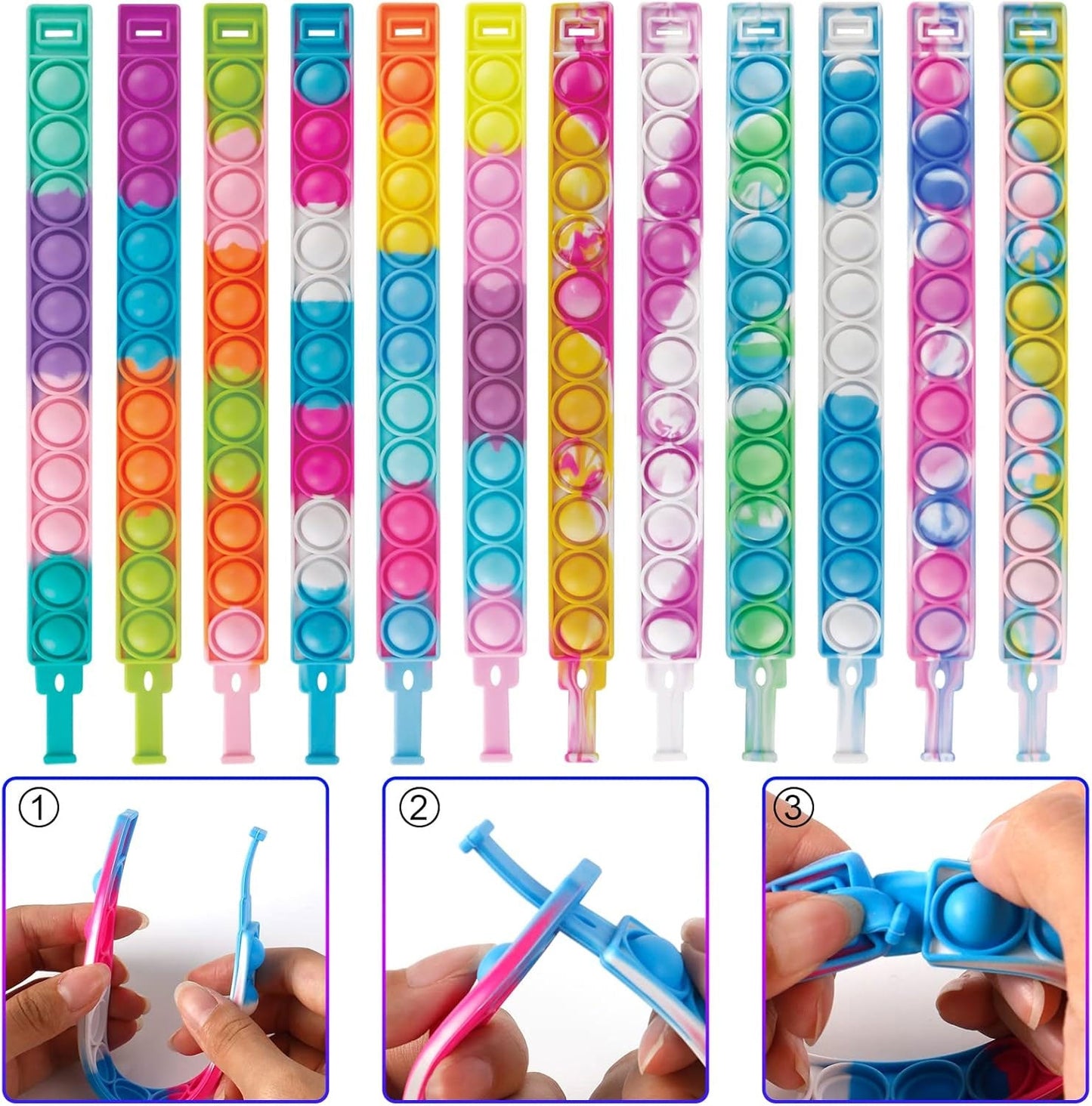 Ultimate Comfort Playsuit w Popit Chewy Sensory Bracelet-PINK